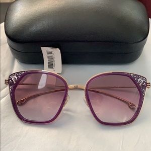 NWT ETRO Violet elegant sunglasses w/case